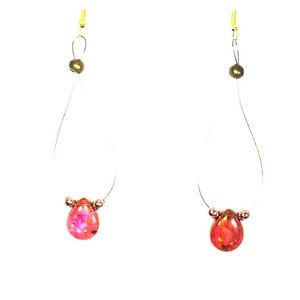 Star Crafts Rose Gold Topaz Earrings